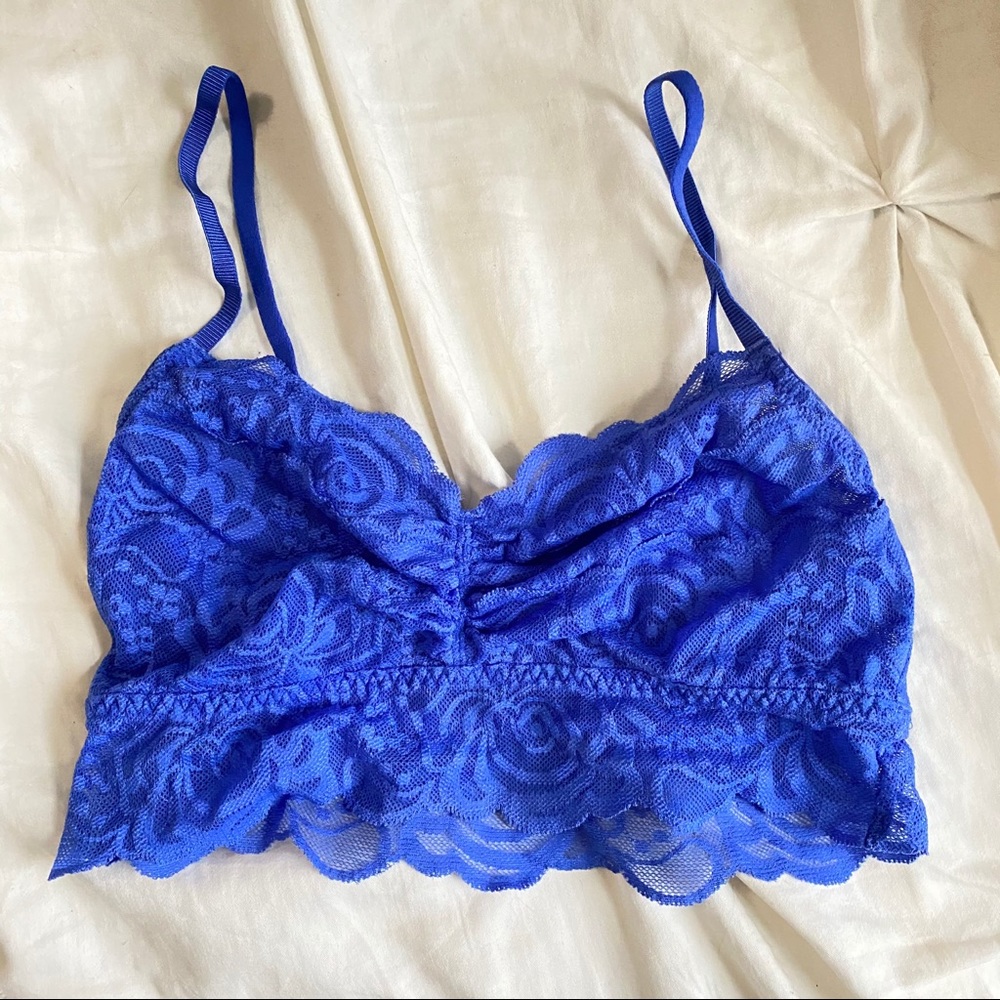 ↠NWOT↞ Victoria Secret PINK Lace Bra Purple-Blue